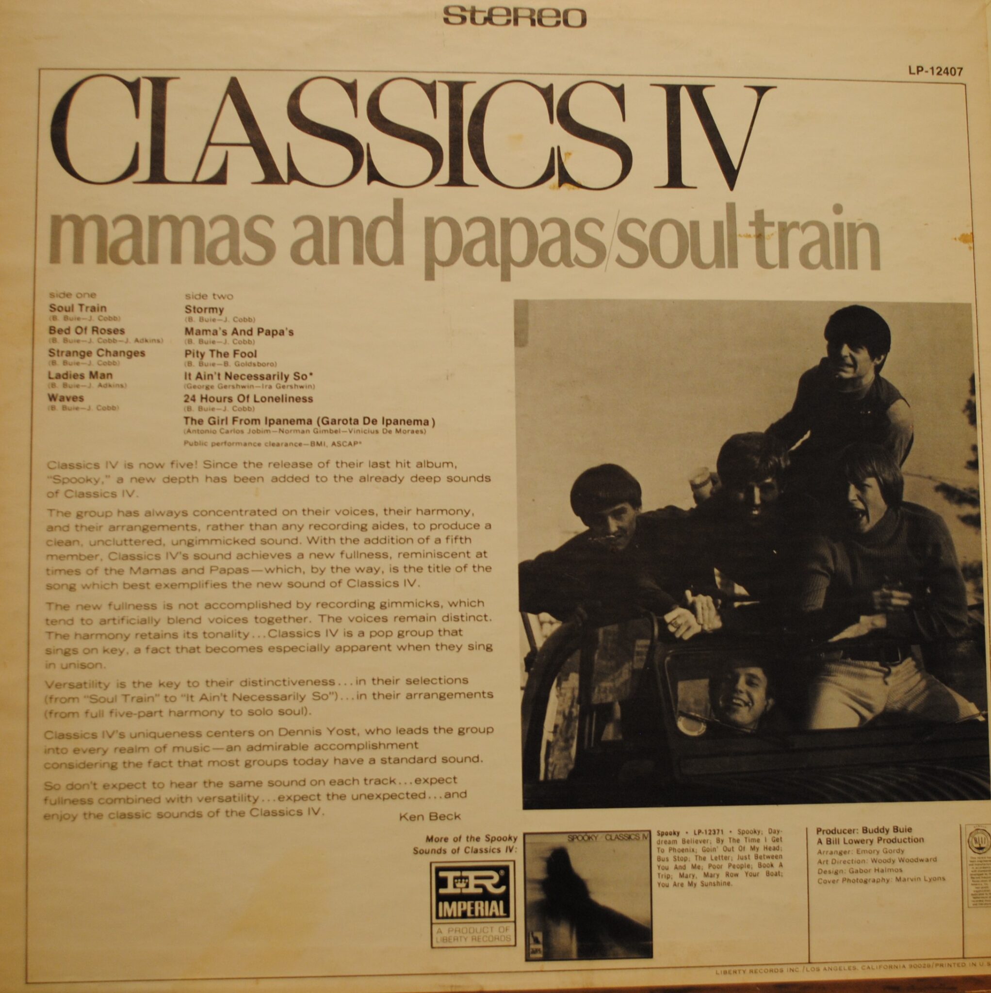 Classics IV Mamas And Papas Soul Train   DSC 0046 1 Scaled 