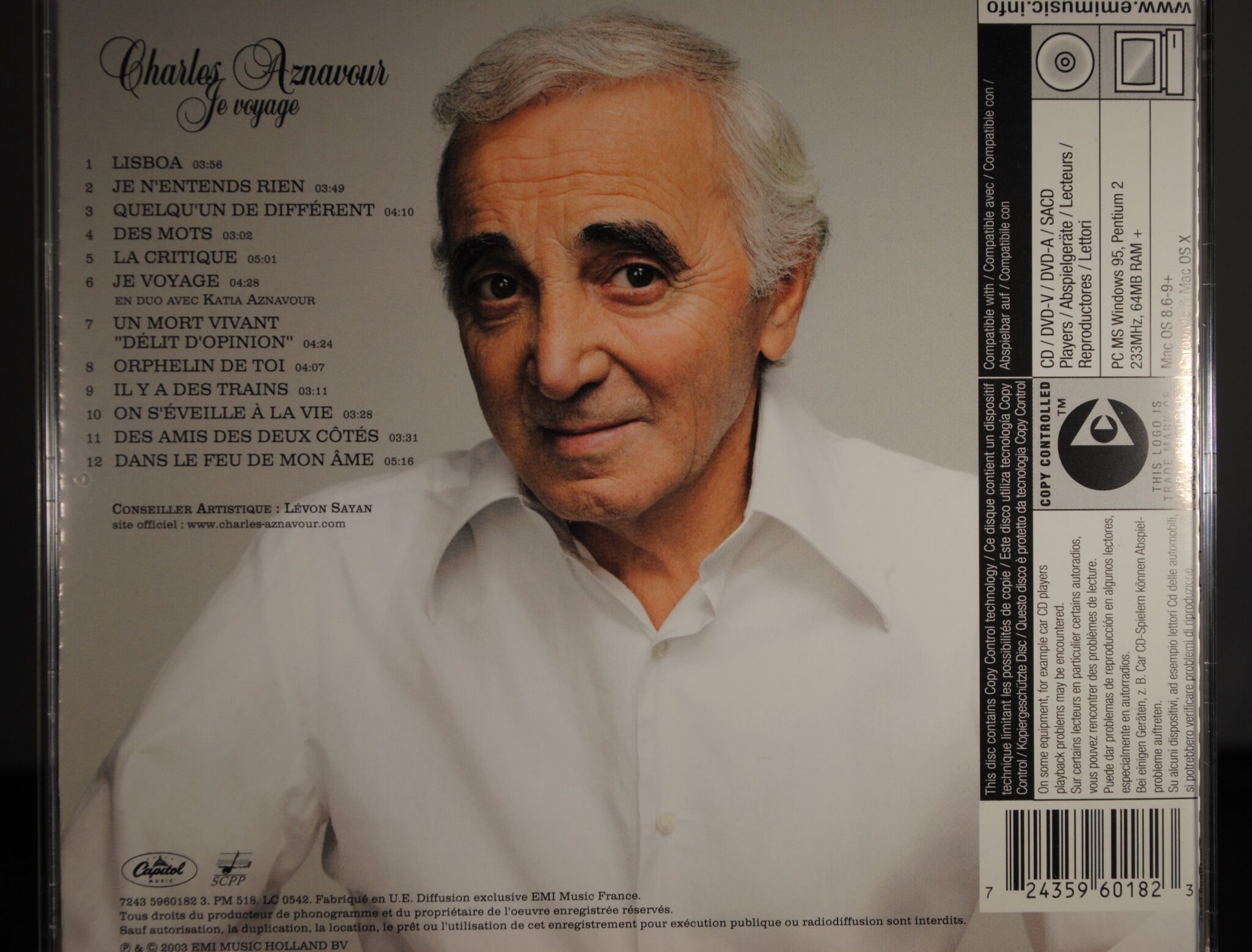 je voyage charles aznavour