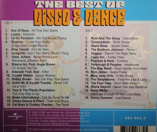 The Best Of Disco & Dance  - Div. Art.  (2CD) - Afbeelding 2