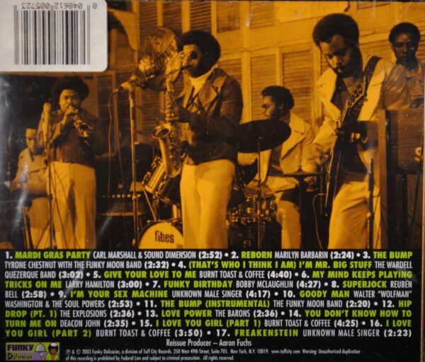 Funky Funky New Orleans 3 (Rare And Unreleased New Orleans Funk 1967-1974) - Div. Art. - Afbeelding 2