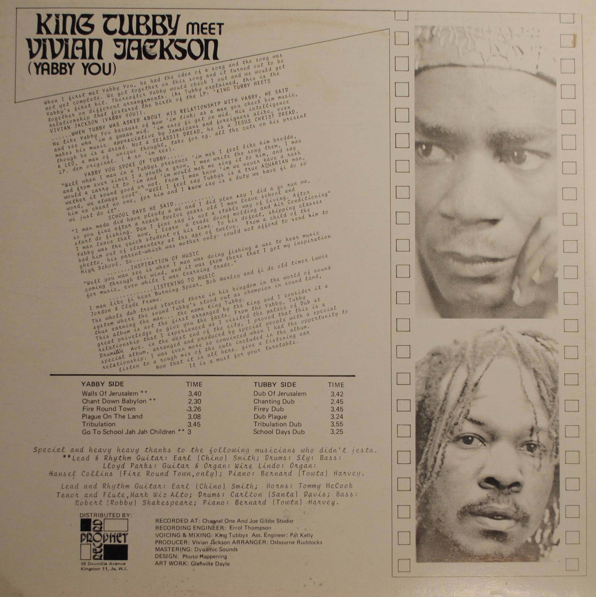 King Tubby/Vivian Jackson – King Tubby meet Vivian Jackson (Yabby