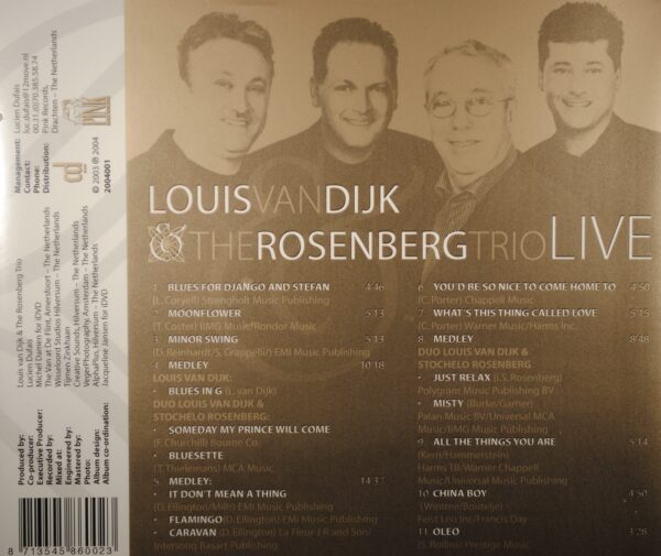 Louis van Dijk & The Rosenberg Trio – Live - Afbeelding 2