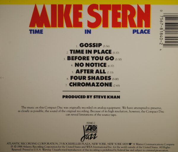 Mike Stern – Time In Place - Afbeelding 2