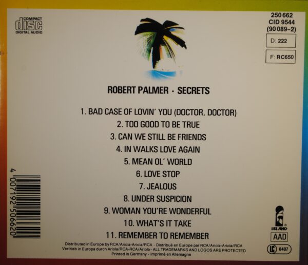 Robert Palmer – Secrets - Afbeelding 2