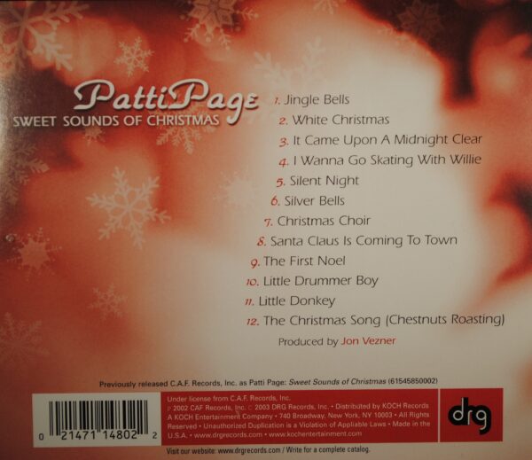 Patti Page – Sweet Sounds Of Christmas - Afbeelding 2