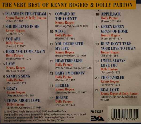 Kenny Rogers & Dolly Parton – The Very Best Of - Afbeelding 2