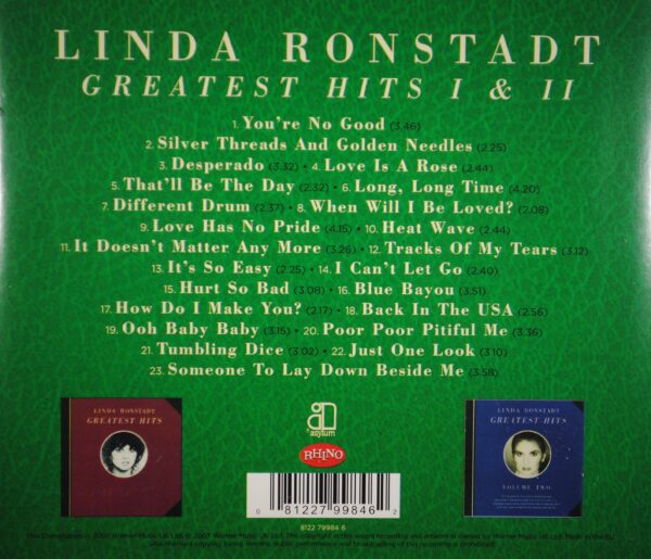 Linda Ronstadt – Greatest Hits I & II - Afbeelding 2