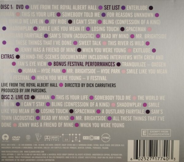 Killers – Live From The Royal Albert Hall  (CD/DVD) - Afbeelding 2