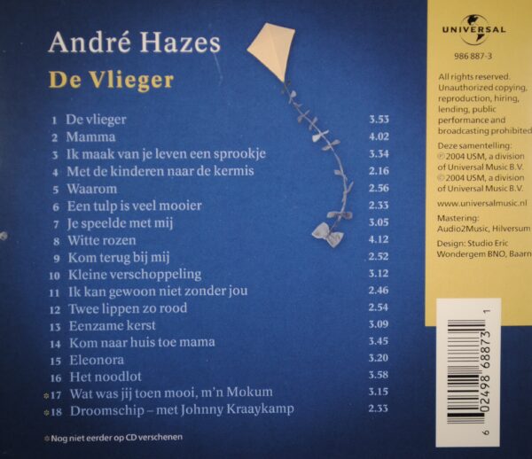 André Hazes – De Vlieger & 17 Andere Successen - Afbeelding 2