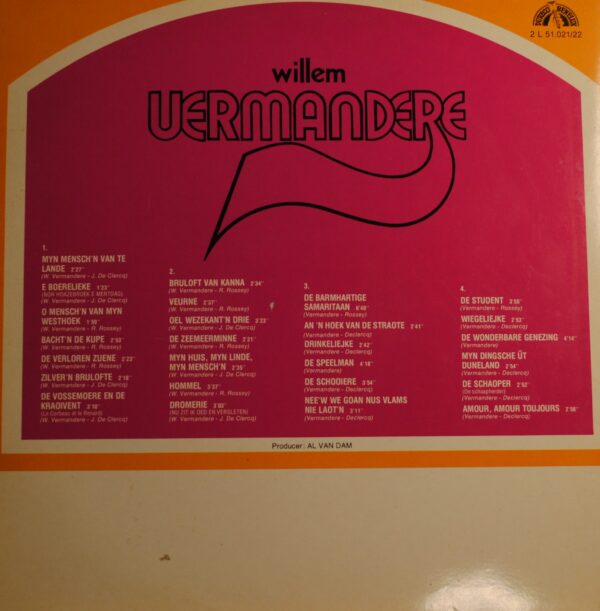 Willem Vermandere – Willem Vermandere  (2LP) - Afbeelding 2