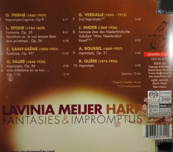 Lavinia Meijer – Fantasies & Impromptus  (SACD) - Afbeelding 2