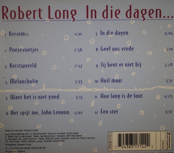 Robert Long – In Die Dagen... - Afbeelding 2