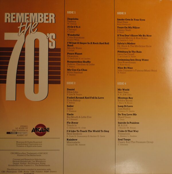 Remember The 70's Volume 3 - Div. Art.  (2LP) - Afbeelding 2