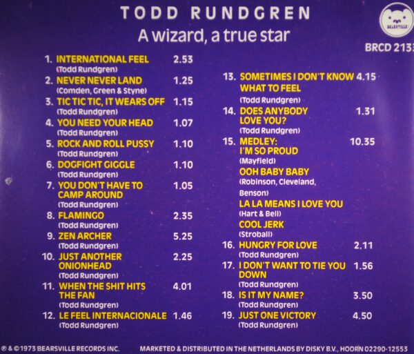 Todd Rundgren – A Wizard, A True Star - Afbeelding 2