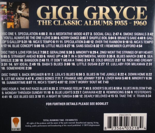 Gigi Gryce – The Classic Albums 1955-1960  (4CD) - Afbeelding 2