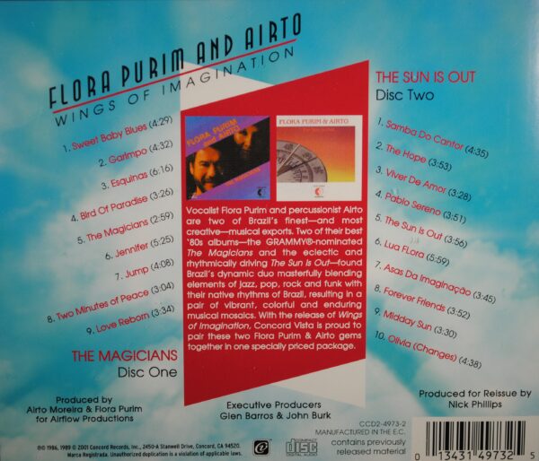 Flora Purim and Airto – Wings Of Imagination  (2CD) - Afbeelding 2