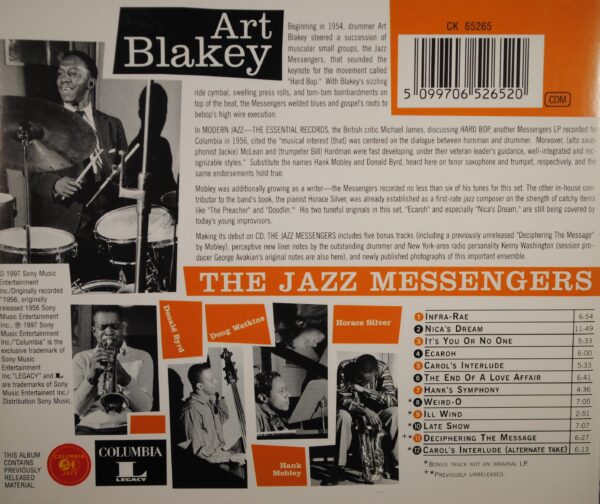 Art Blakey, The Jazz Messengers – The Jazz Messengers - Afbeelding 2