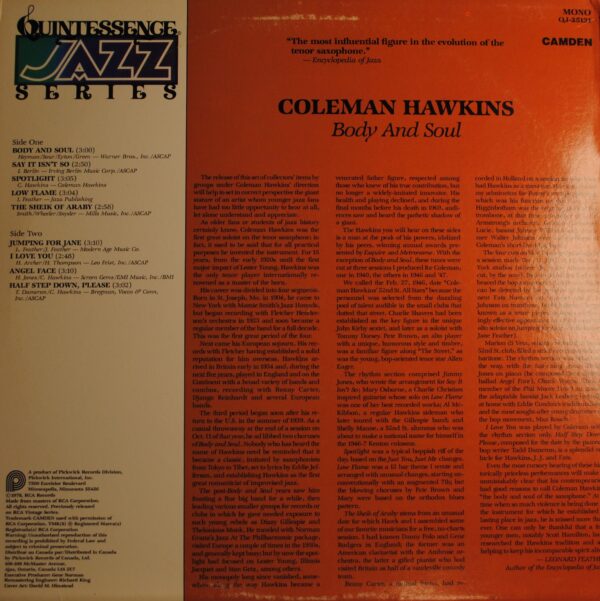 Coleman Hawkins – Body And Soul - Afbeelding 2