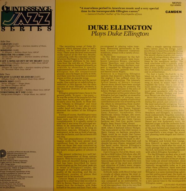 Duke Ellington – Plays Duke Ellington - Afbeelding 2