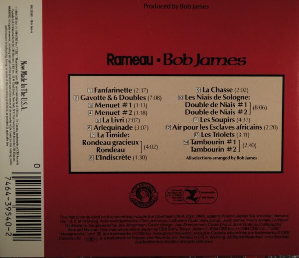 Bob James – Rameau - Afbeelding 2