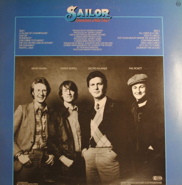 Sailor – Greatest Hits Vol.1 - Afbeelding 2