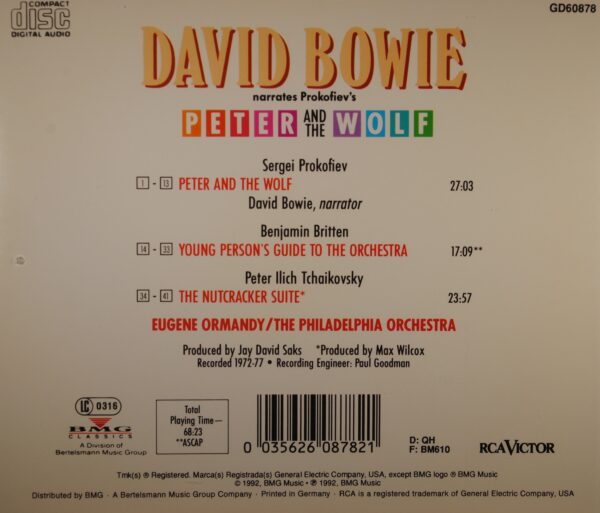 David Bowie/Eugene Ormandy/The Philadelphia Orchestra – David Bowie Narrates Prokofiev's Peter and The Wolf - Afbeelding 2