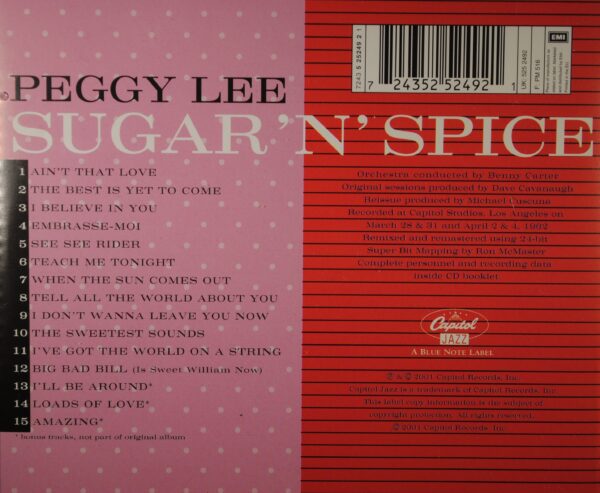 Peggy Lee – Sugar 'N' Spice - Afbeelding 2