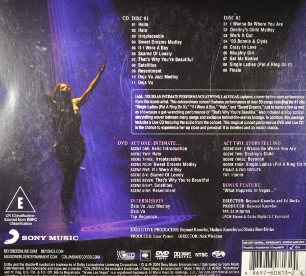 Beyoncé – I Am... Yours (An Intimate Performance At Wynn Las Vegas/2CD/1DVD) - Afbeelding 2