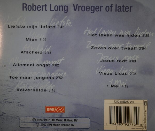 Robert Long – Vroeger Of Later - Afbeelding 2