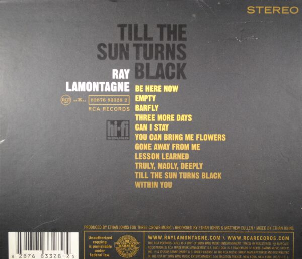 Ray Lamontagne – Till The Sun Turns Black - Afbeelding 2