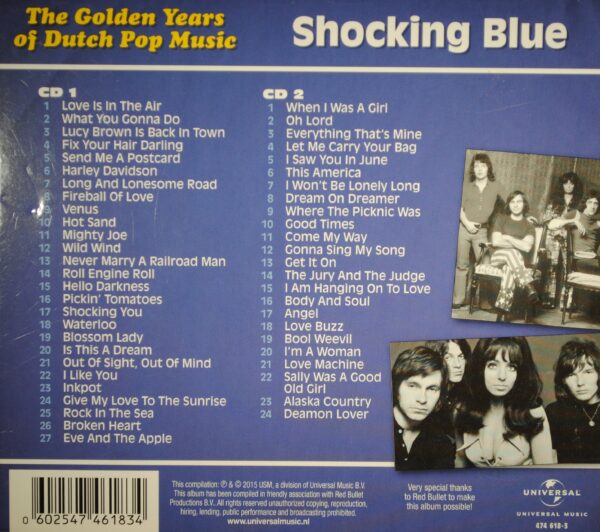 Shocking Blue – The Golden Years Of Dutch Pop Music (A&B Sides and More/2CD) - Afbeelding 2