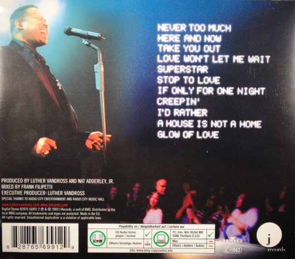 Luther Vandross – Live Radio City Music Hall 2003 - Afbeelding 2