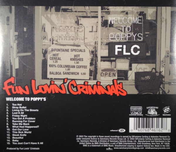 Fun Lovin' Criminals – Welcome To Poppy's - Afbeelding 2