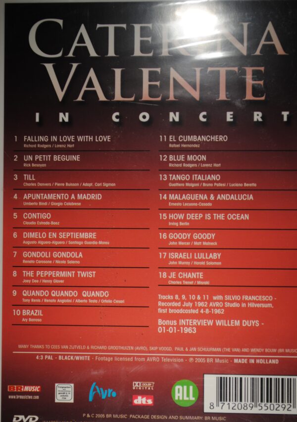 Caterina Valente – In Concert - Afbeelding 2