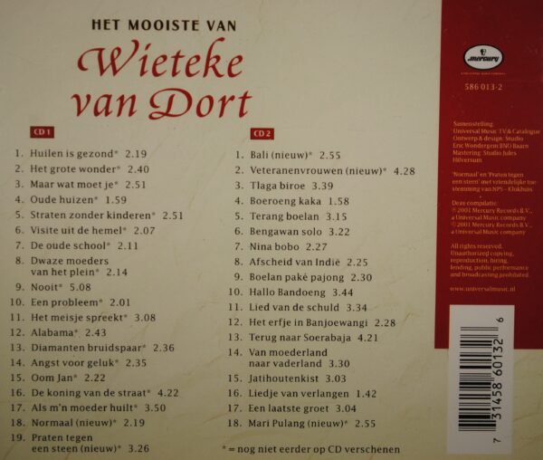 Wieteke van Dort – Het Mooiste Van  (2CD) - Afbeelding 2