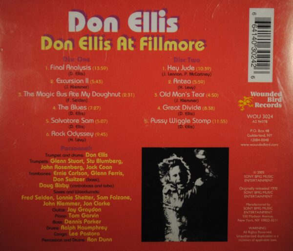 Don Ellis – Don Ellis At Fillmore  (2CD) - Afbeelding 2