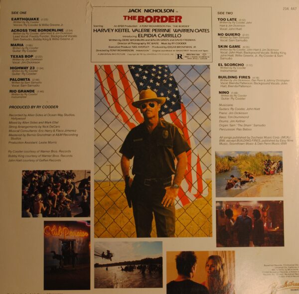 Ry Cooder – The Border  (Soundtrack) - Afbeelding 2