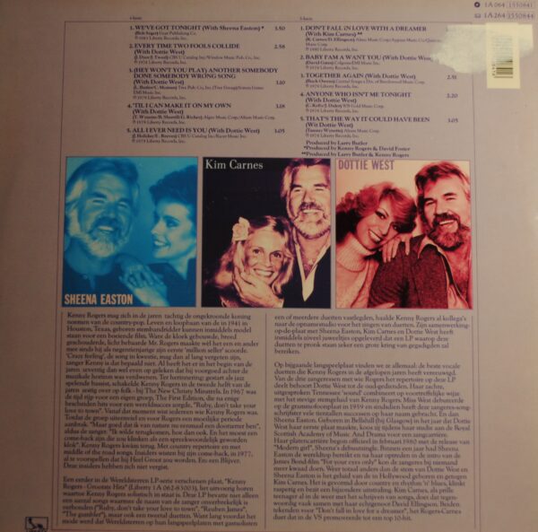 Kenny Rogers – Duetten met Kim Carnes/Sheena Easton/Dottie West - Afbeelding 2