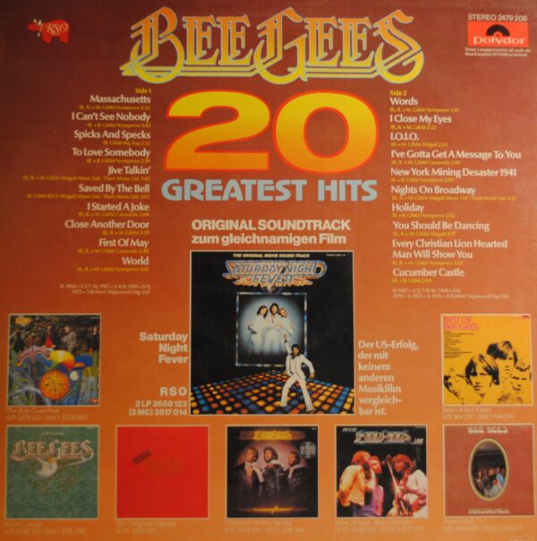 Bee Gees – 20 Greatest Hits - Afbeelding 2