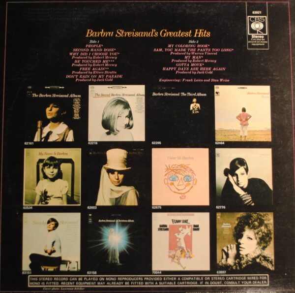 Barbra Streisand – Greatest Hits - Afbeelding 2