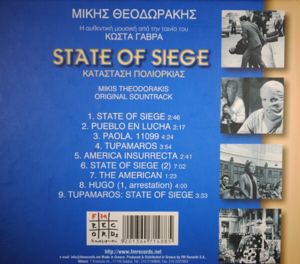 Mikis Theodorakis – State of Siege(Soundtrack/CD+Boekje) - Afbeelding 2