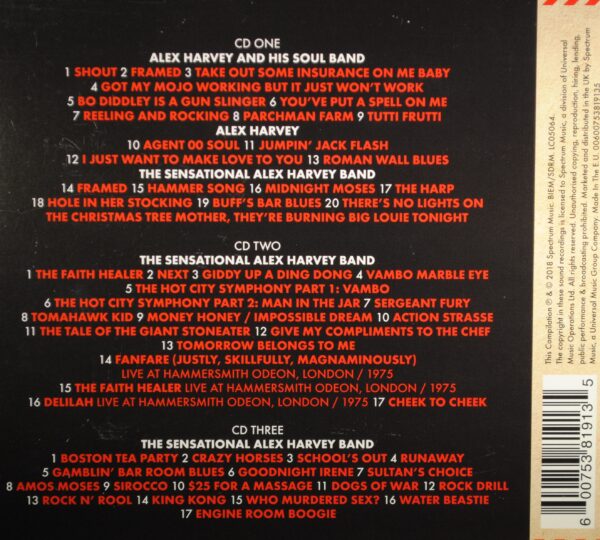 Alex Harvey – Shout The Essential Alex Harvey  (3CD) - Afbeelding 2