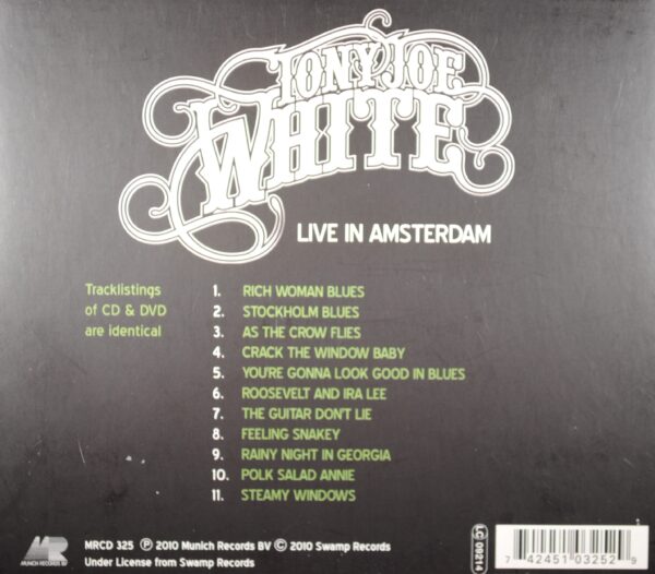 Tony Joe White – Live In Amsterdam  (CD/DVD) - Afbeelding 2