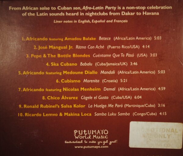 Putumayo - Afro-Latin Party - Afbeelding 2