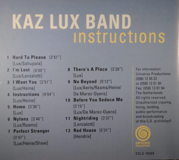 Kaz Lux Band – Instructions - Afbeelding 2